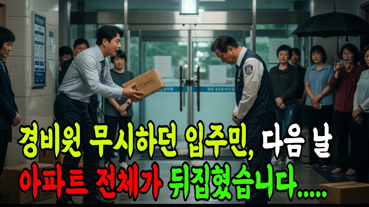 경비원 무시하던 입주민, 다음 날 아파트 전체가 뒤집혔습니다 #오디오북 #감동사연