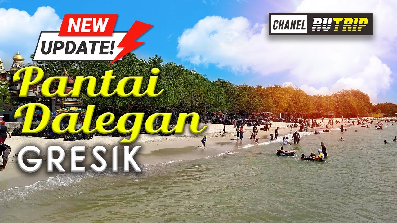 Pantai Dalegan Gresik, Pasirnya Putih, Ombaknya Tenang Ramah Anak