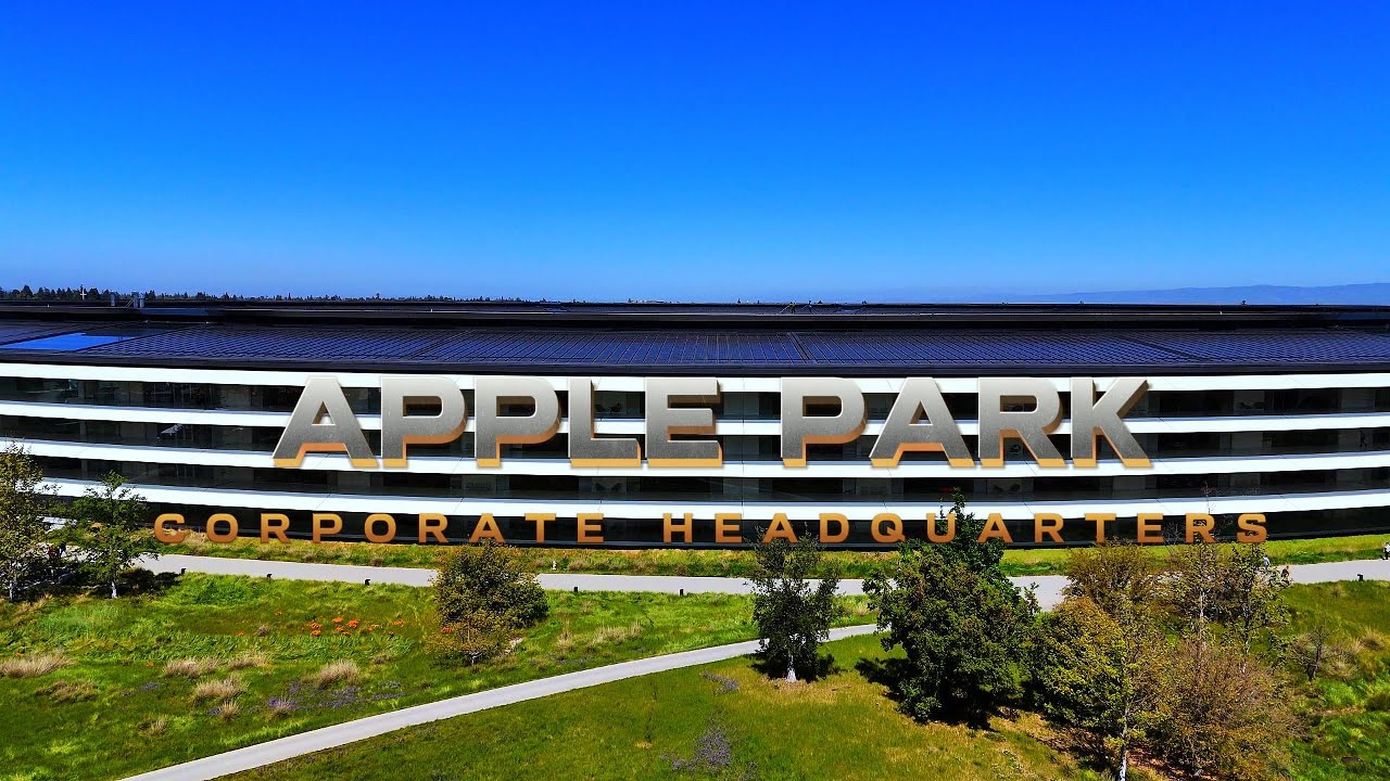APPLE PARK 4K Drone Footage #applepark #applestore #dronephotography #youtube