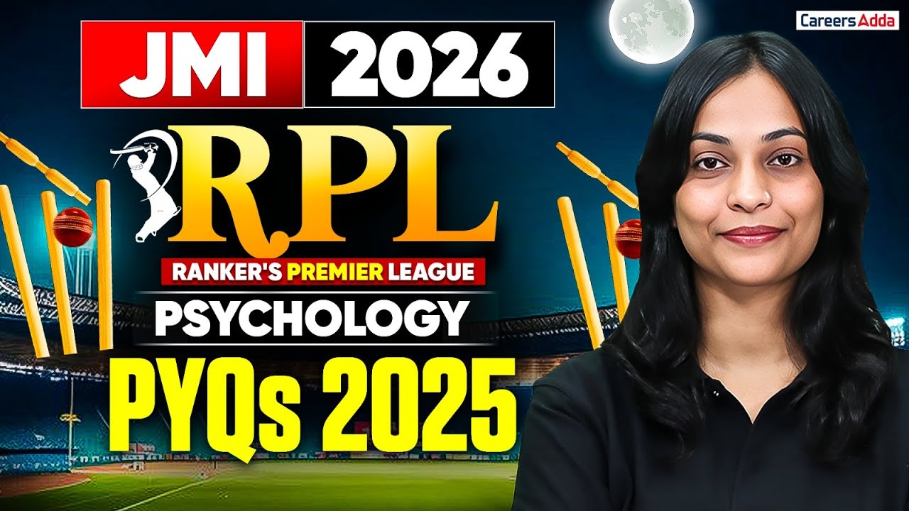 JMI 2026 Psychology PYQs 2025 | Ranker&rsquo;s Premier League | Most Important Questions