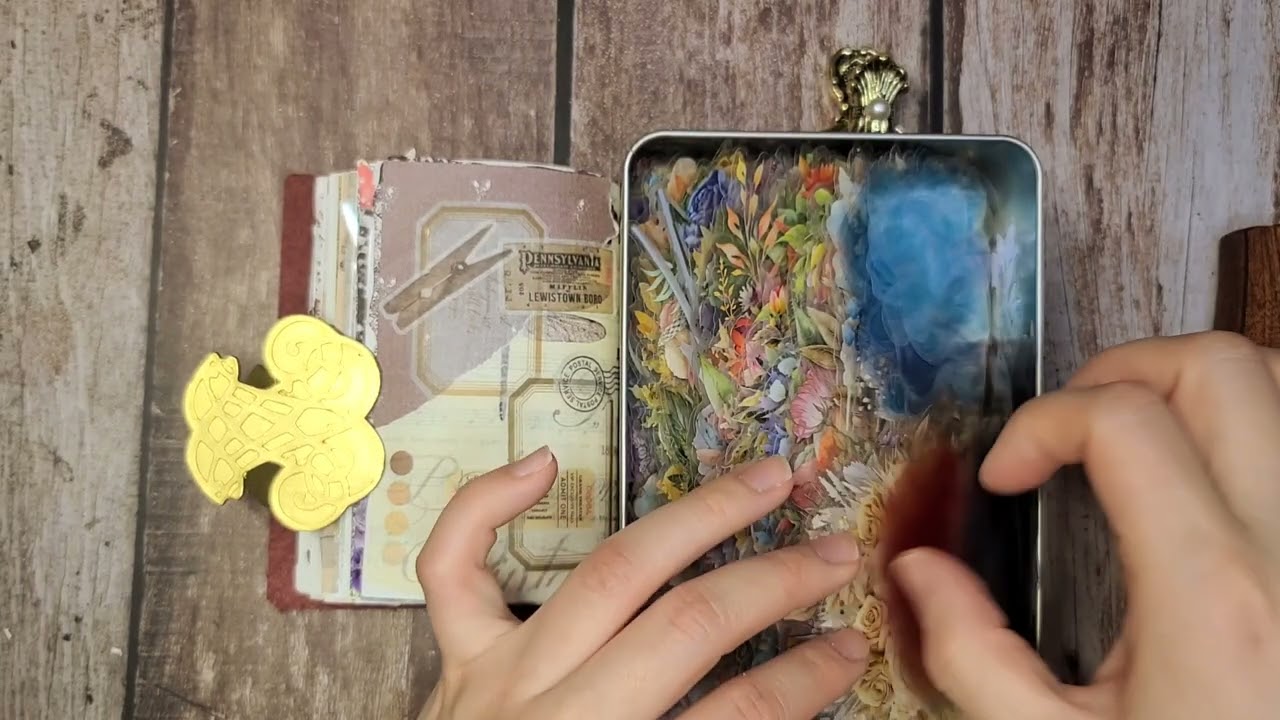 [ASMR] 다이어리 꾸미기 | vintage collage | journaling scrapbooking | paper relaxing sound