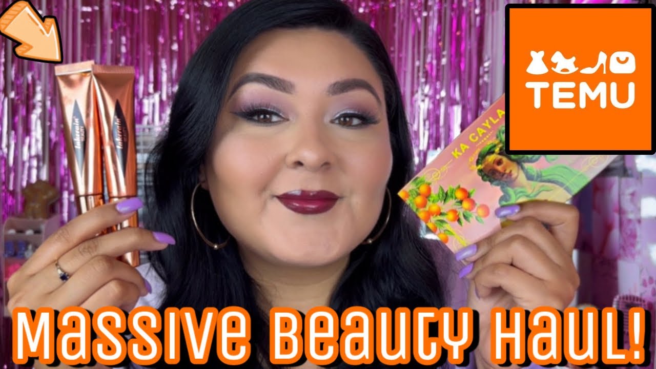 MASSIVE TEMU BEAUTY & LIFESTYLE HAUL + DUPES FOR HIGH END MAKEUP!!