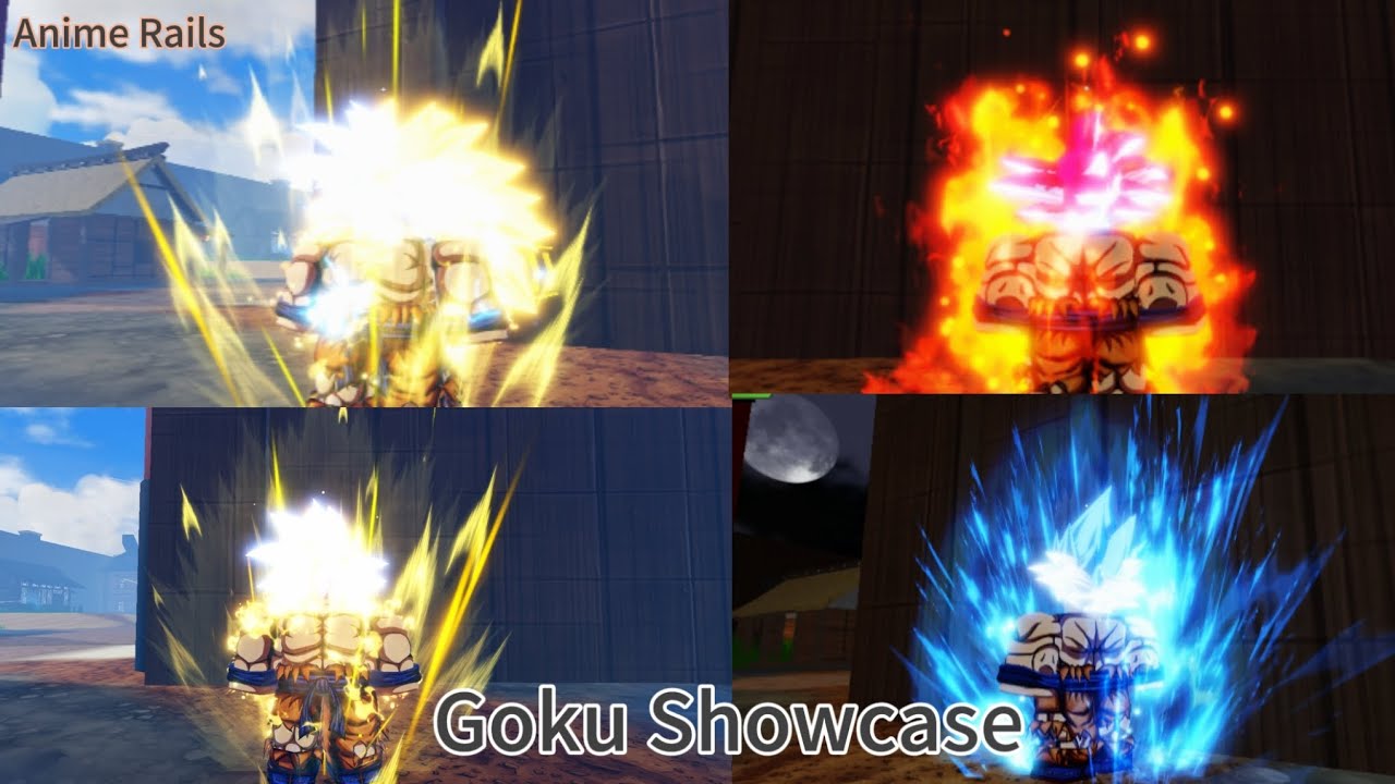 Roblox | Anime Rails | Goku Showcase