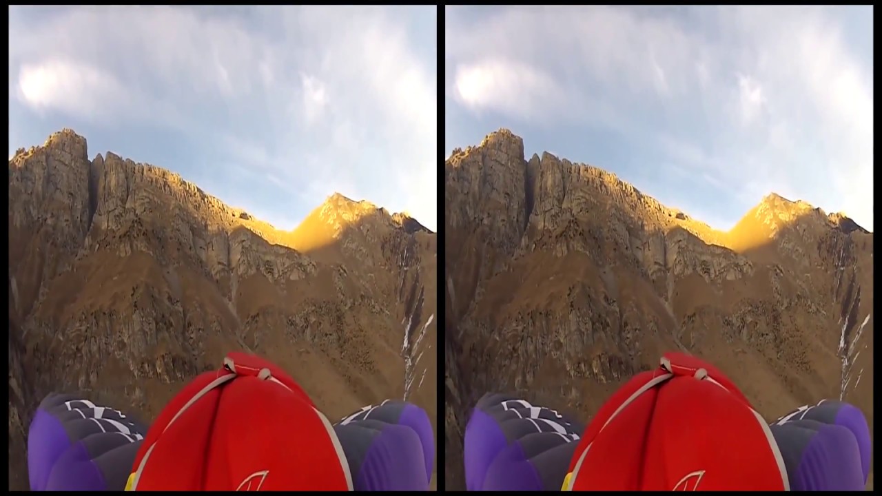 VRin - Virtual Reality Wingsuit Flying #1 - 3D - SBS - google cardboard