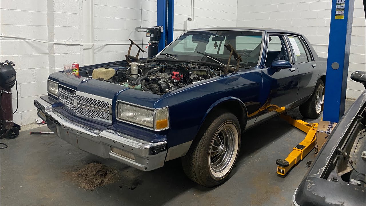 350 SWAP ON BLUE CHEVY BACK RUNNING