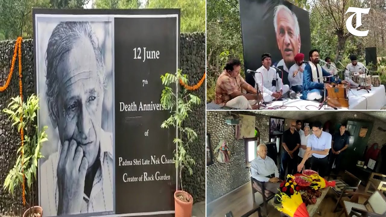 Tributes paid to Chandigarh&rsquo;s Rock Garden creator Nek Chand on his 7th death anniversary