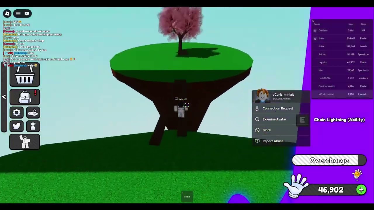 Trash exploiter slap farms with his friend and his friend harasses everyone in the server