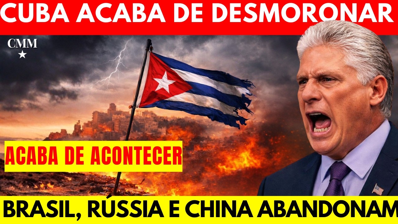 O REGIME NÃO AGUENTOU! COLAPSO TOTAL EM CUBA: Brasil, Rússia e China SE DISTANCIAM