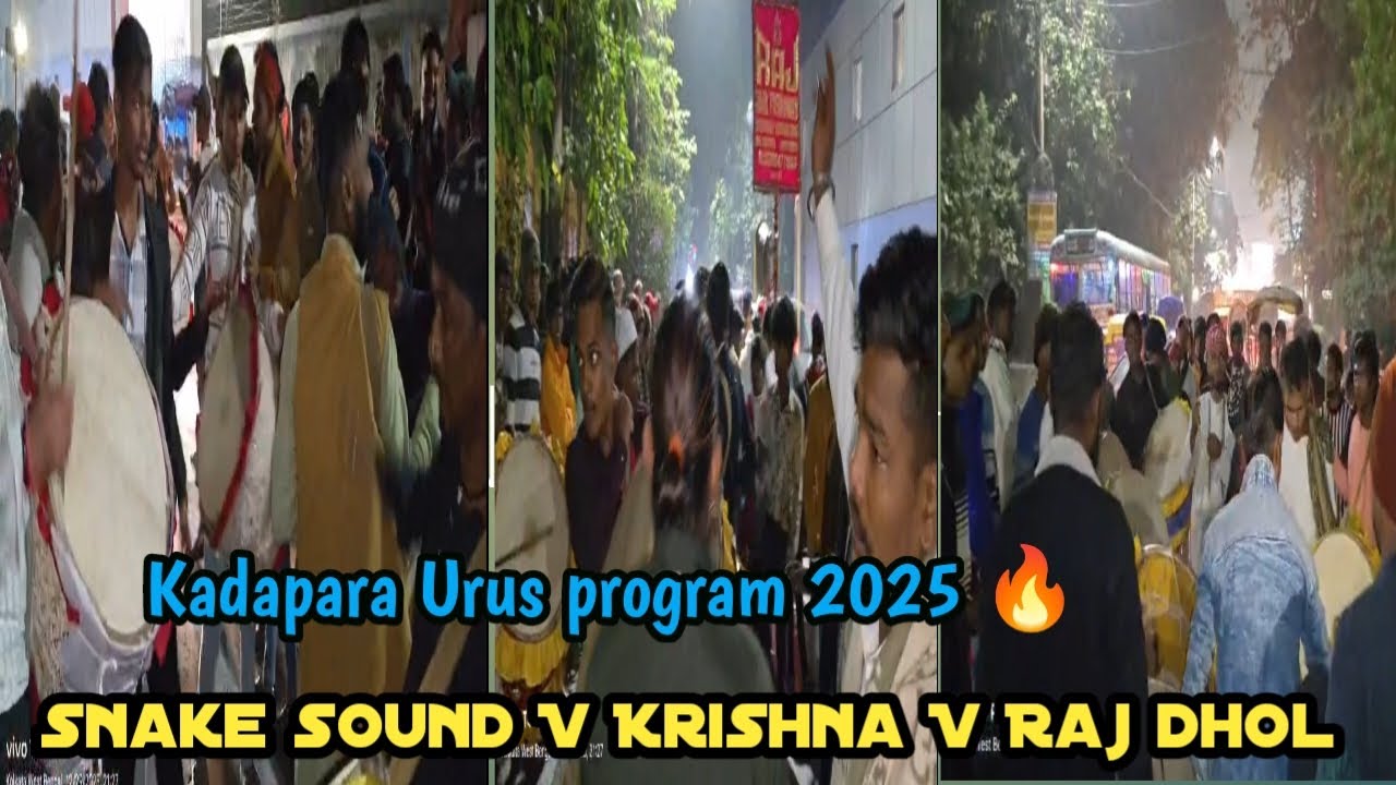 Kadapara Urus 2025 || Snake sound v Raj dhol v Krishna 🥁🎹 competition 💥🔥 