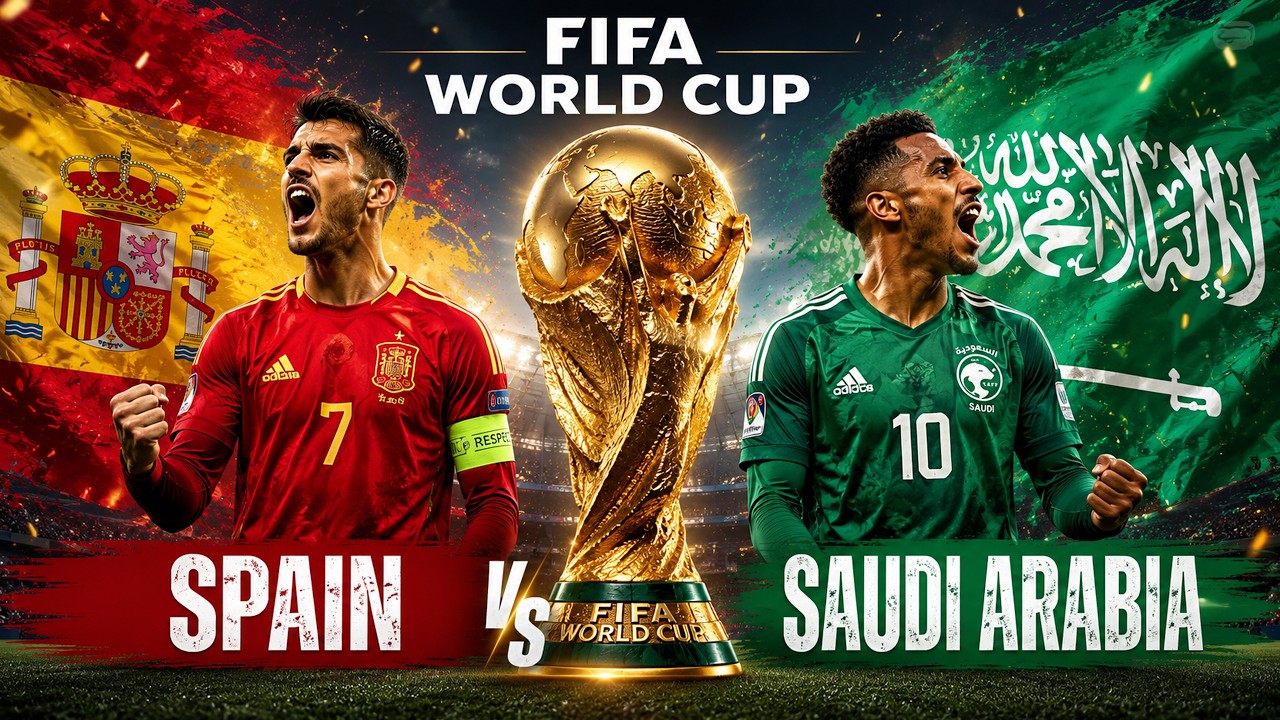 FIFA World Cup 2026 LIVE | Saudi Vs Spain LIVE | FIFA World Cup | FIFA World Cup 2026 Group H Clash