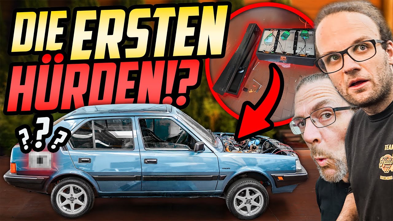Läuft ALLES nach PLAN!? - Volvo 340 mit TESLA Technik - ANPASSUNGEN bis ins kleinste DETAIL!
