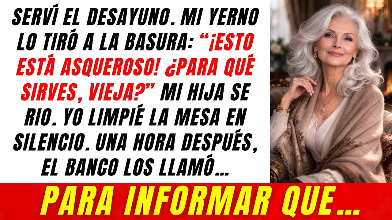 “¿PARA QUÉ SIRVES, VIEJA?” — UNA HORA DESPUÉS, EL BANCO LLAMÓ…