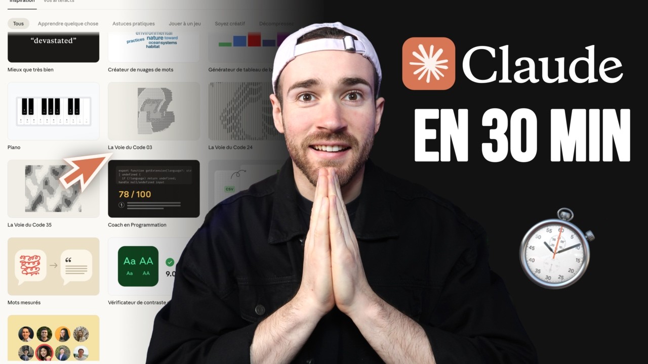 Apprendre Claude IA pour booster tes sites no-code | Tutoriel débutant