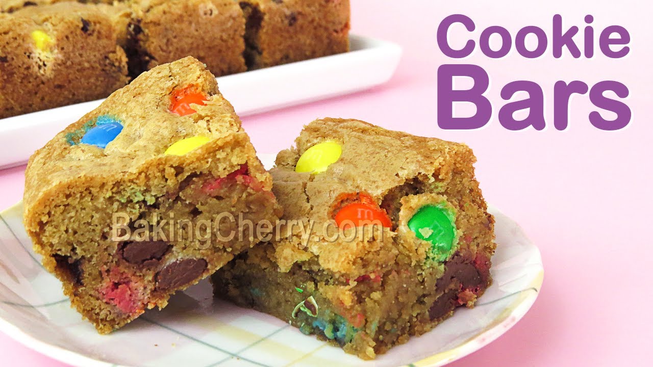 Cookie Bars Recipe | Easy Homemade Dessert | Baking Cherry