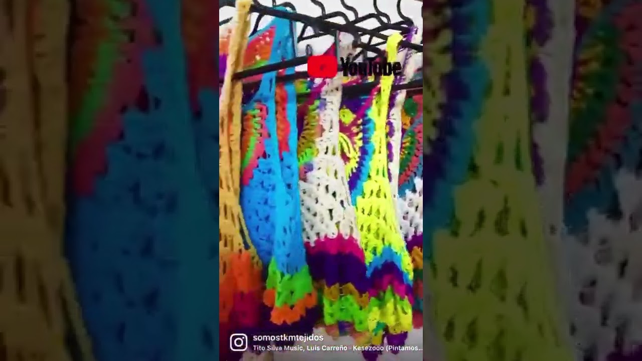 Aprovecha el finde y teje conmigo este hermoso modelo #crochet Musculosas y vestidos Arcoiris 🌈🧶🙌