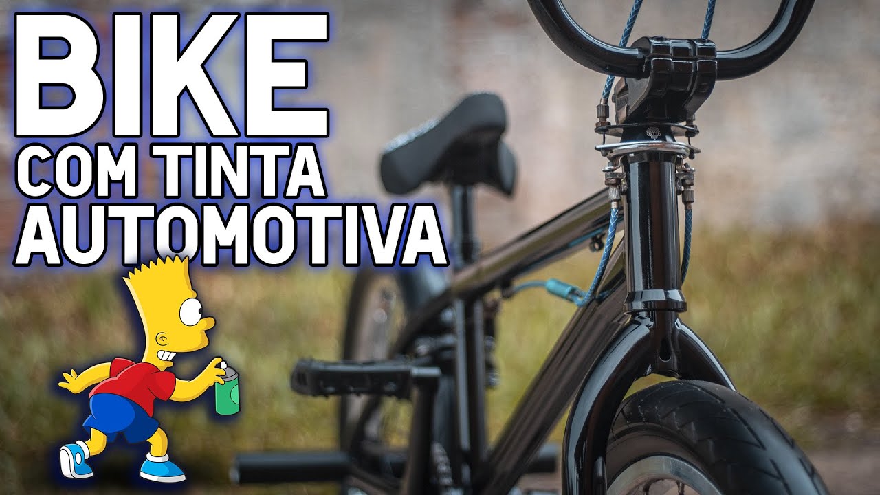 Como fazer uma pintura AUTOMOTIVA na BIKE - BMX 77