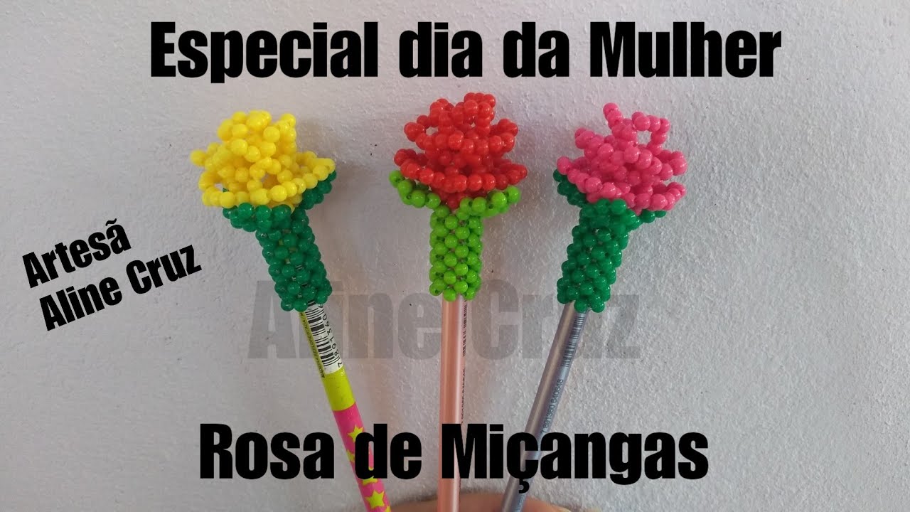 Rosa de Miçangas- Passo a Passo | Especial dia da Mulher ❣️
