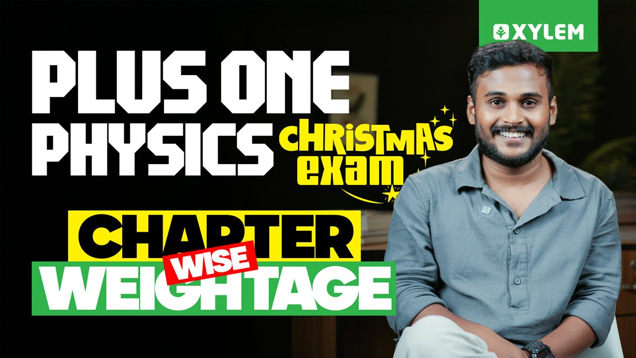 Plus One Christmas Exam: Physics Chapter Wise Weightage | Xylem Plus One