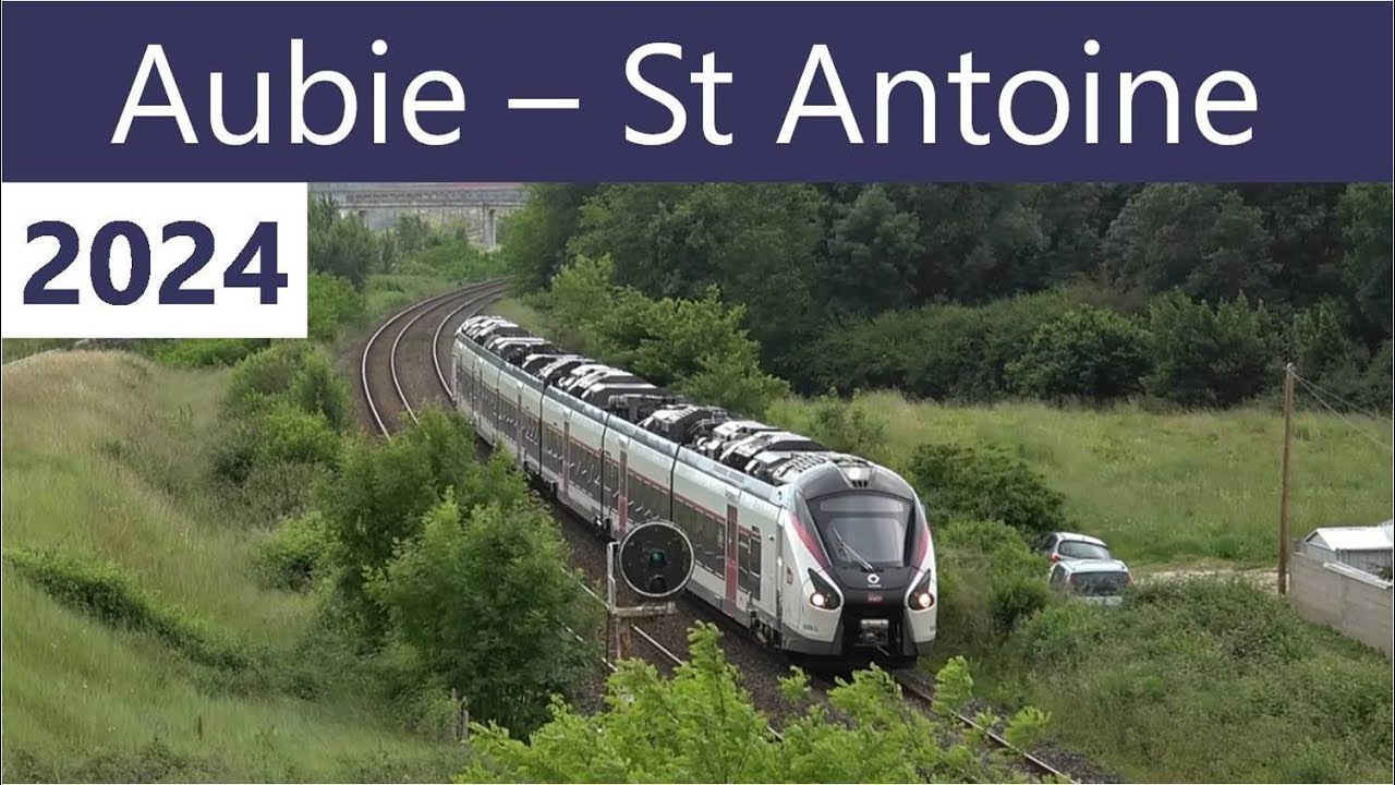 Trains à la Gare Aubie - Saint-Antoine SNCF & LGV Sud Europe Atlantique