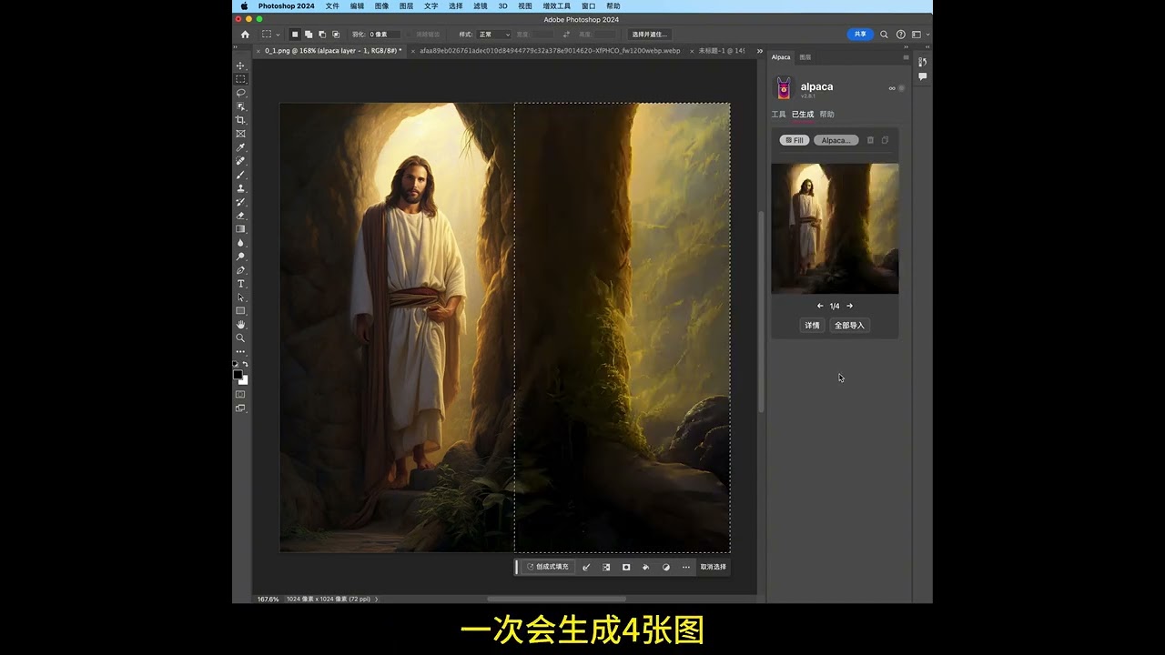 【photoshop小技巧】 PS插件 Alpaca汉化中文版，支持图像生成、线稿上色、风格转换、AI填充、无损放大、深度图六大功能！#ps教程 #ps技巧 #ai #aigc #设计 9 mp4