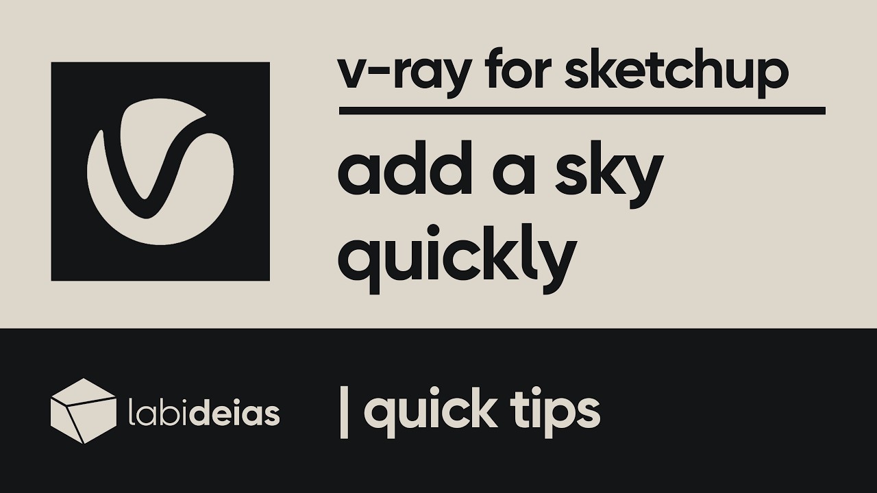 v-ray | how to add sky quickly