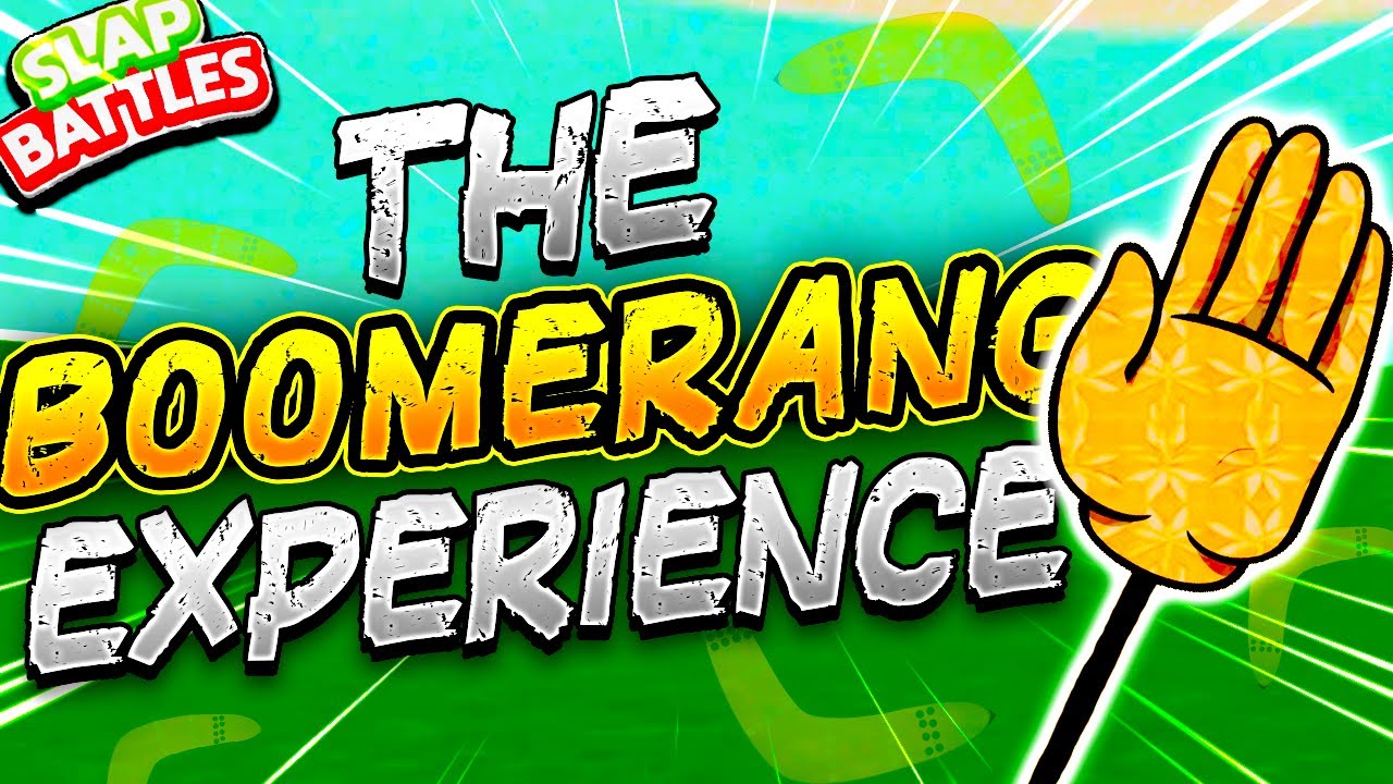 The BOOMERANG Glove Experience in Slap Battles 🪃 - Roblox