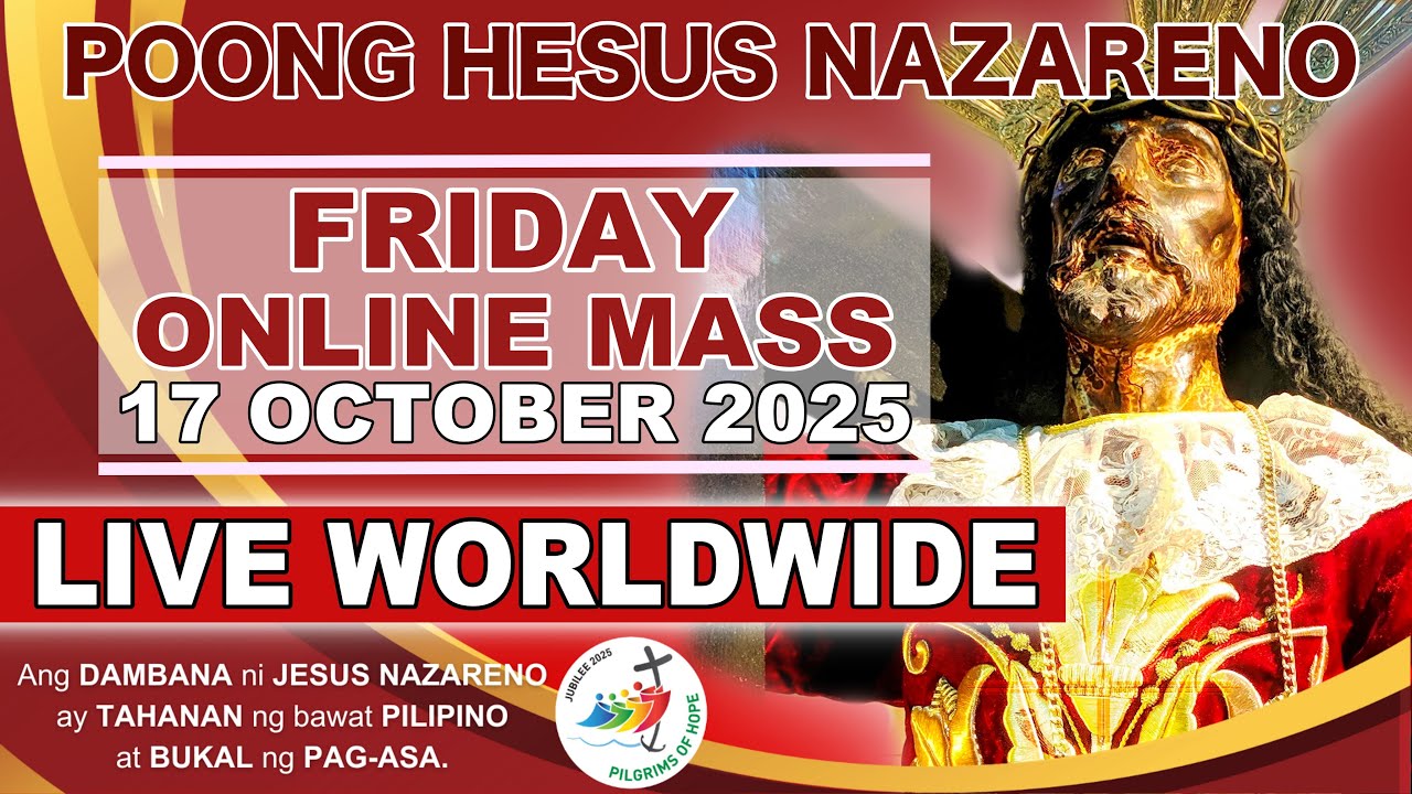 LIVE: Quiapo Church Mass Today · 17 October 2025 (Friday) · HEALING MASS