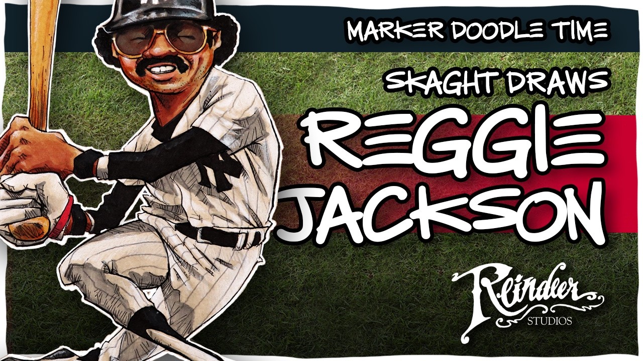 Reggie Jackson | Marker Doodle Monday