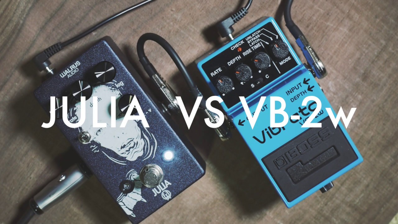 Walrus Audio Julia VS Boss VB-2w Vibrato Pedals
