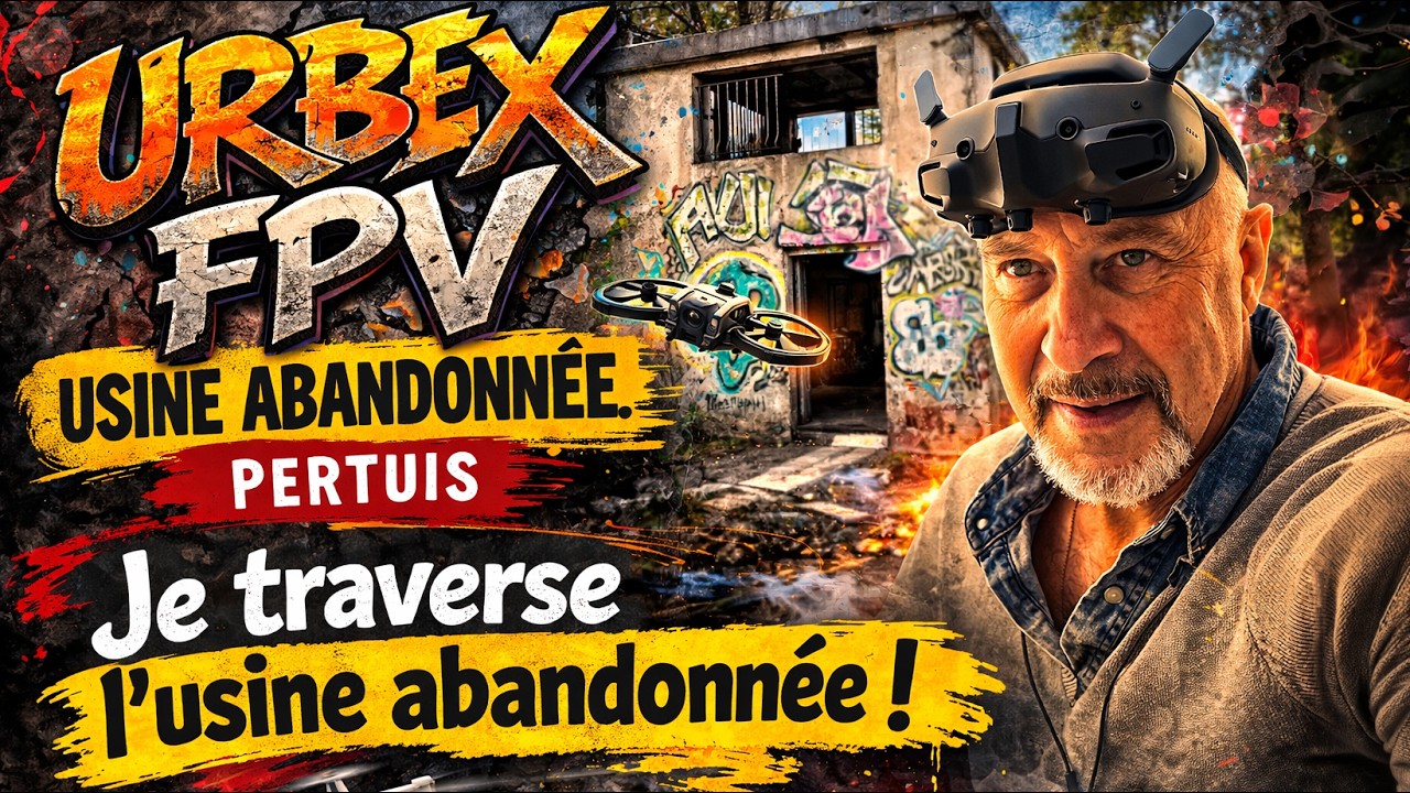 Je traverse une usine abandonnée en drone FPV !