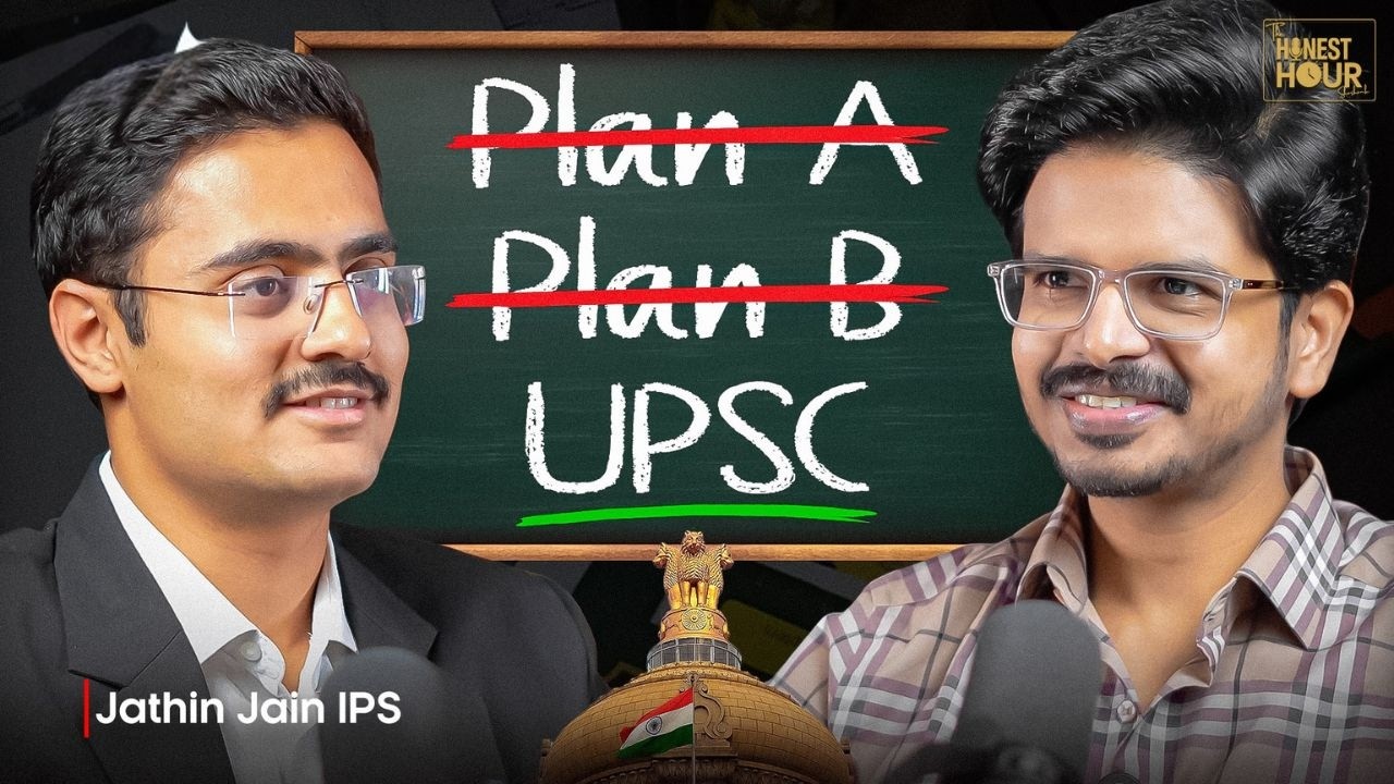 🧑‍✈️No Plan A. No Plan B. UPSC Preparation Strategy by Jatin Jain IPS | Honest Hour with Shashank