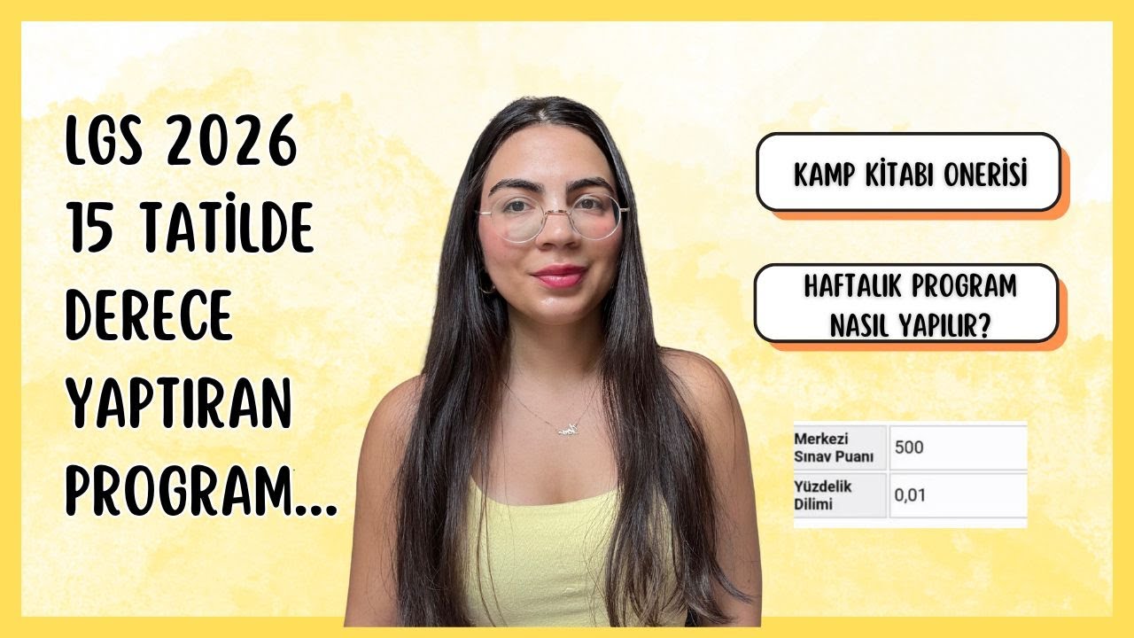 15 Tatil Kampına Hoş Geldin! Son 5 Ayda Derece Mümkün #lgs 