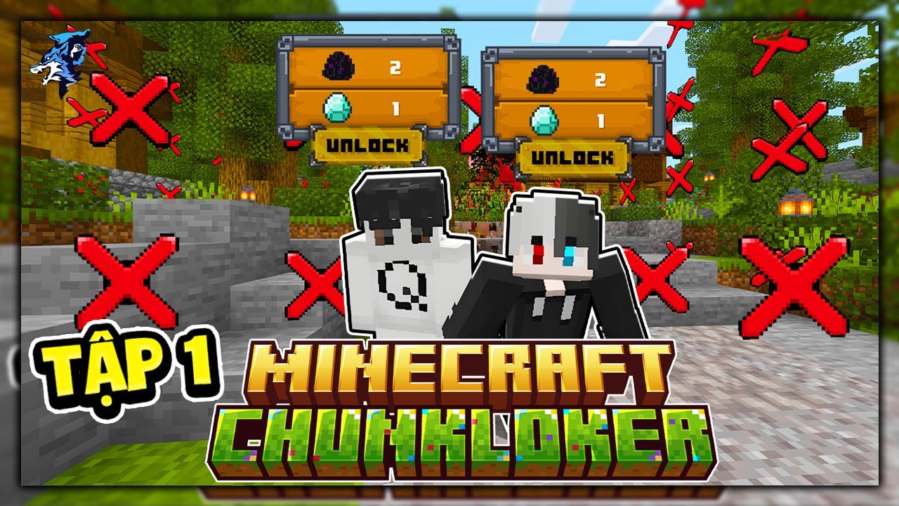 Tôi Và NeyuQ Mở Khóa Thành Tựu Báo Thủ Vượt Khó | Minecraft Chunk Lock #1