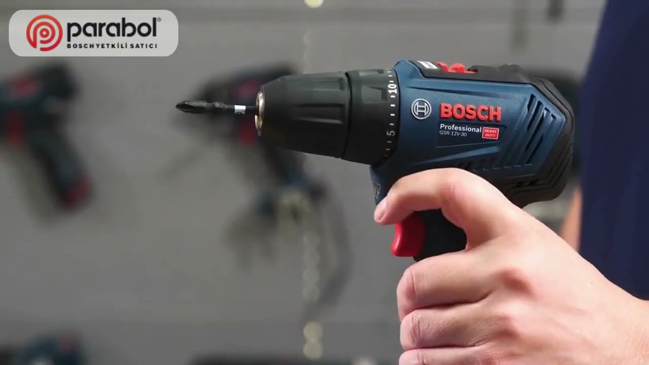Bosch GSB 12V-30 &Ccedil;ift Ak&uuml;l&uuml; 2 Ah Darbeli Vidalama Makinesi 06019G9100