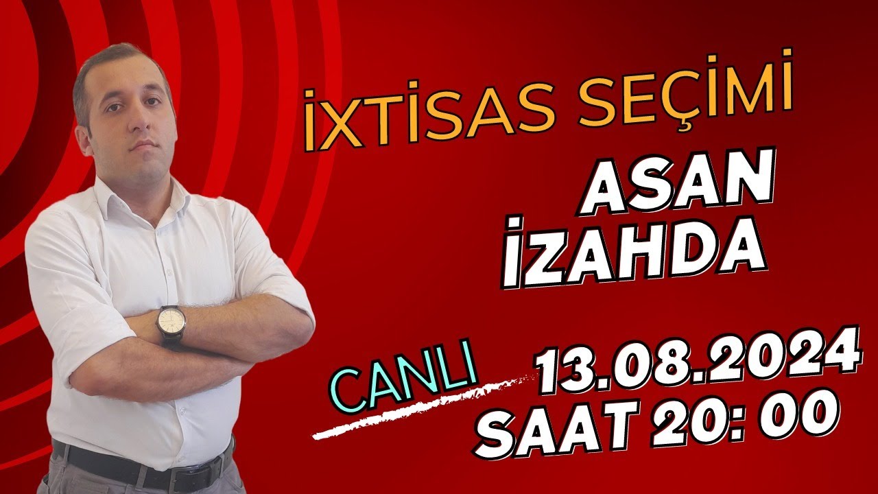 İxtisas seçimi ASAN izahda | Uydurmalar və reallıqlar | Nələrə diqqət etməliyik?
