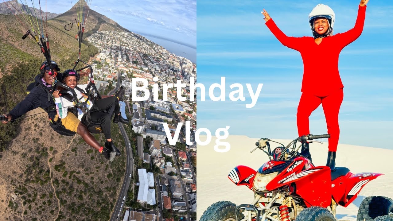 Celebrated My Birthday In Capetown Without My Family | Paragliding | Quad Biking | The Big Wheel