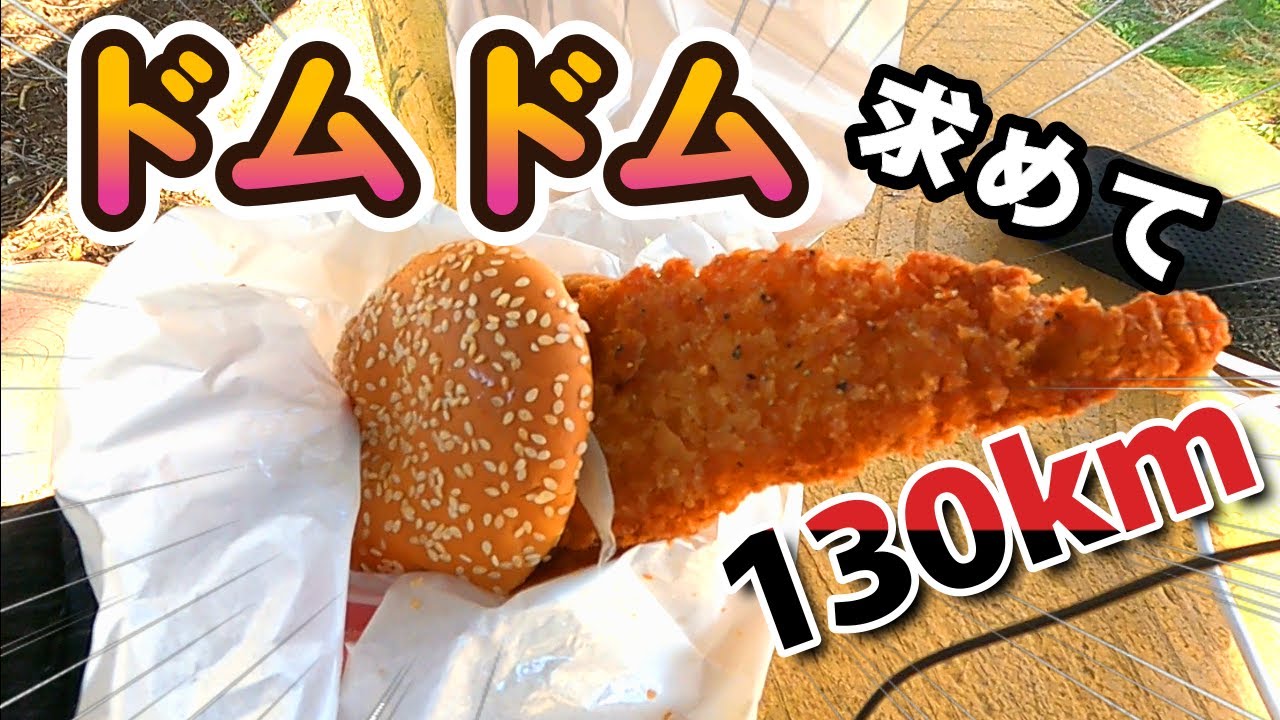 【ドライブ】初めてのドムドムハンバーガー！最寄りの店舗まで130km走る