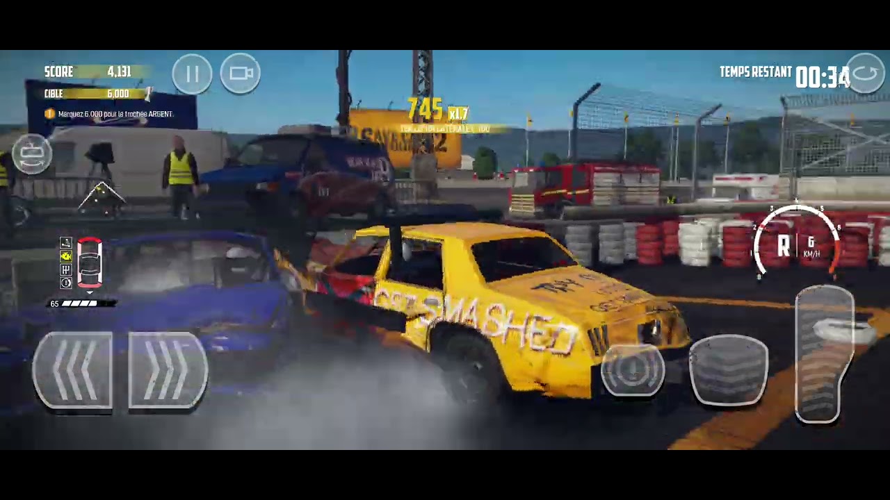 Gameplay sur Wreckfest mobile