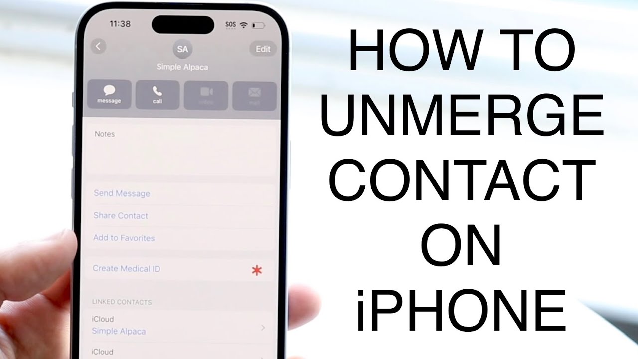 How To Unmerge Contacts On iPhone! (2023)