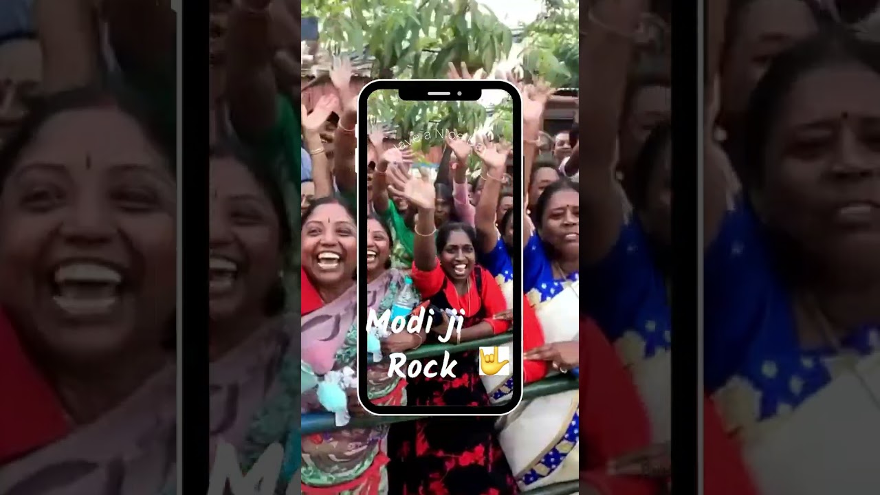 Prime Minister Narendra Modi, who is on a two-day visit to Kerala, held a mega roadshow in Kochi.