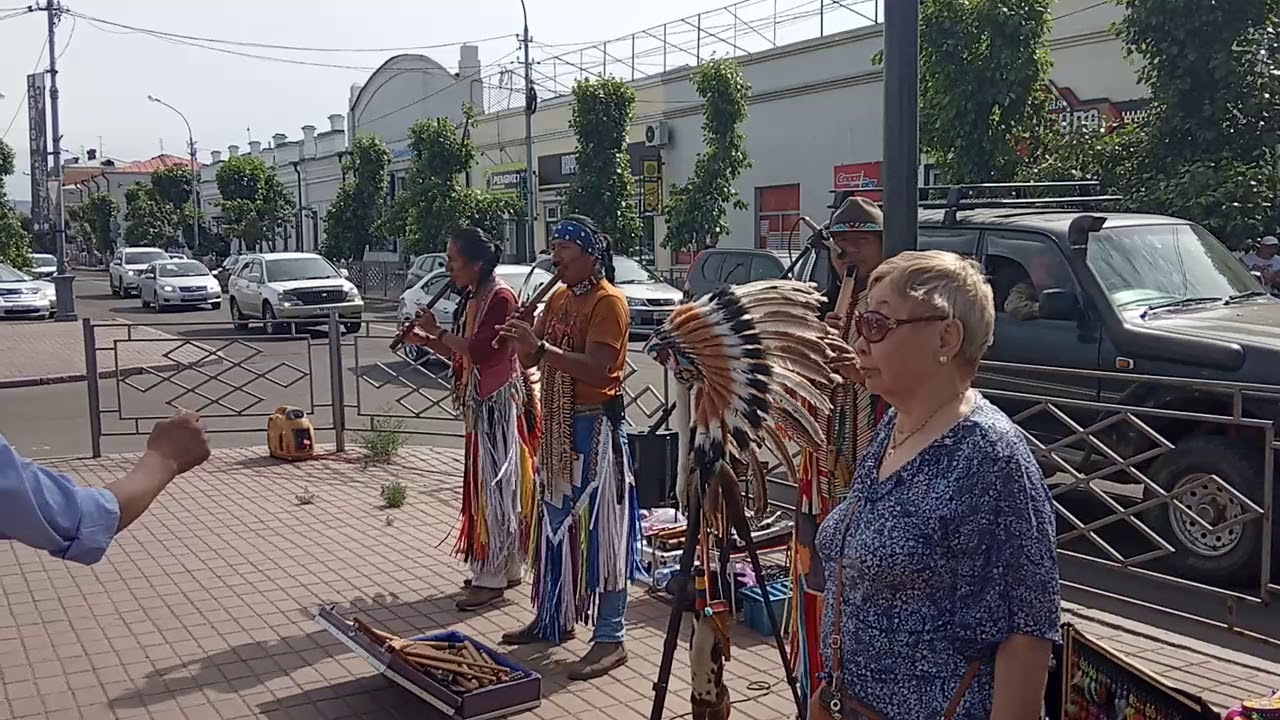 Музыка индейцев. Группа в Улан-Удэ 20.06.19 -  спокойная мелодия