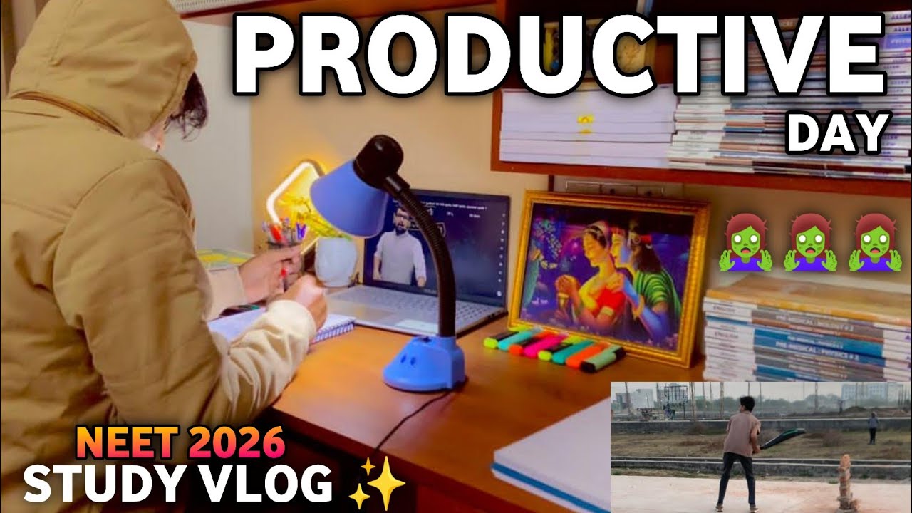 A PRODUCTIVE DAY *STUDY VLOG* NEET 2026 | STUDY MOTIVATION | NEET ASPIRANT VLOG | STUDY PRODUCTIVITY
