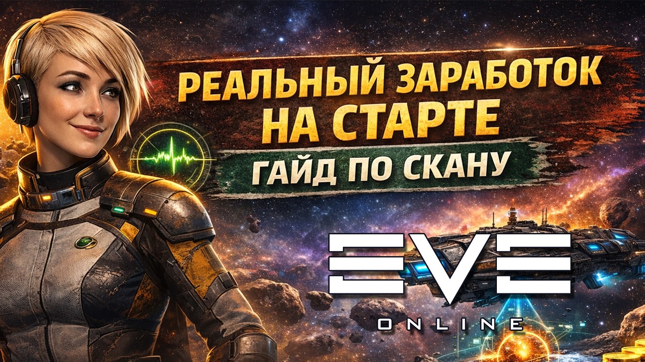 РЕАЛЬНЫЙ ЗАРАБОТОК НА СТАРТЕ В EVE ONLINE | Гайд по скану для новичков