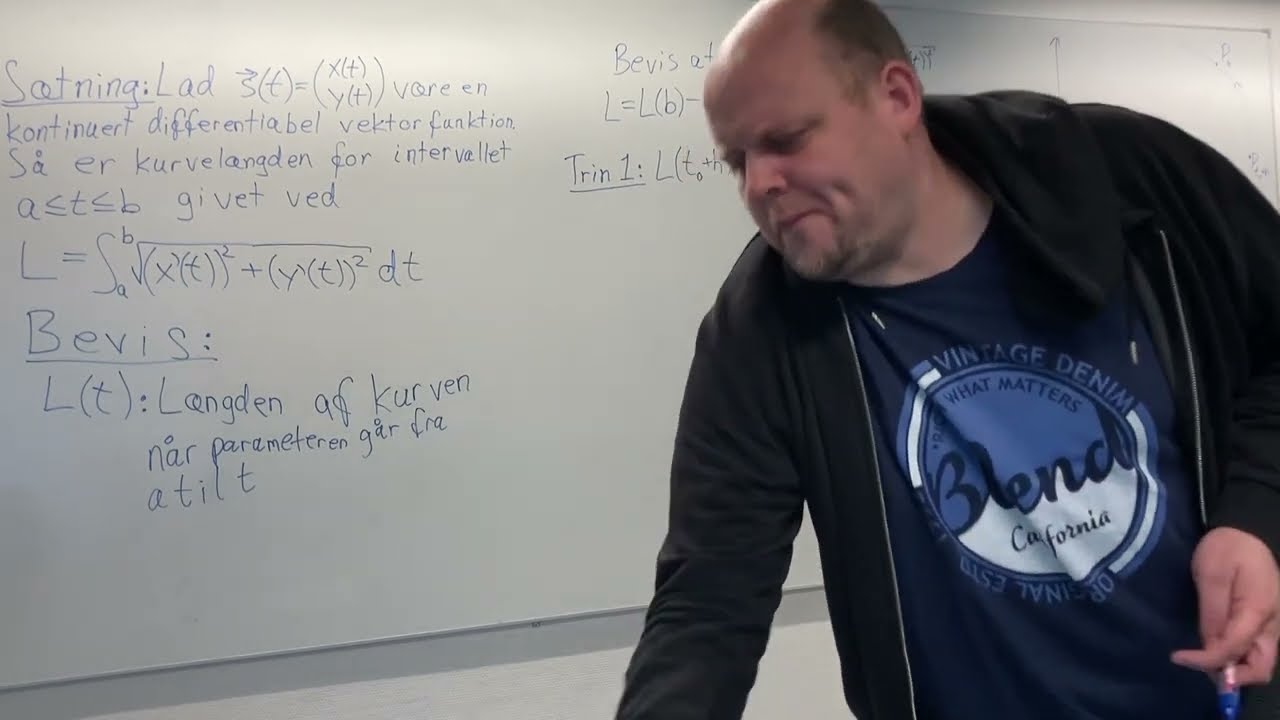 Kurvelængde for vektorfunktion - bevis