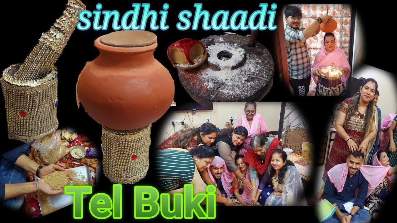 Sindhi shaadi,  Tel Buki, Sindhi Tel Buki, sindhi shaadi rasam, sindhi traditions, tel rasam.