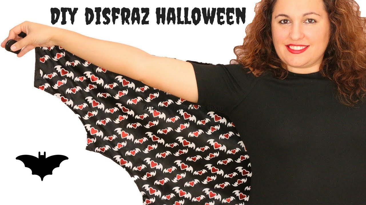 DIY HALLOWEEN | DISFRAZ MURCIÉLAGO EN 10 MIN PARA HALLOWEEN!!
