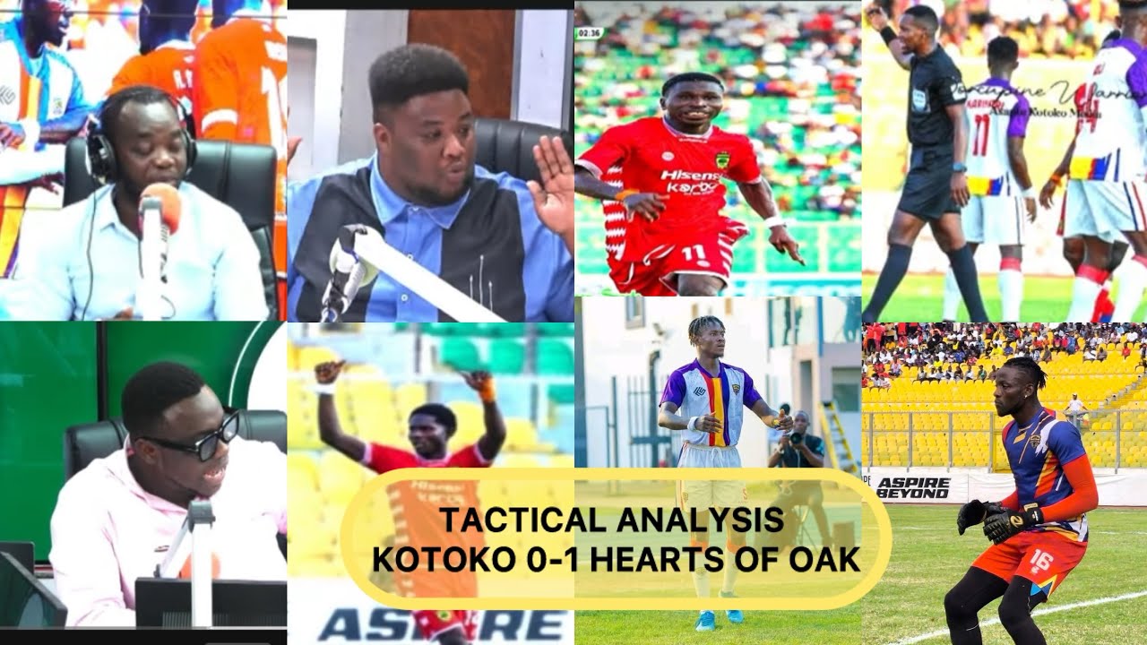 VIDEO ANALYSIS: Kwame Dela,Kwaku Edilson,Biggie &King Eben Tactically analyzed Hearts win over A.k