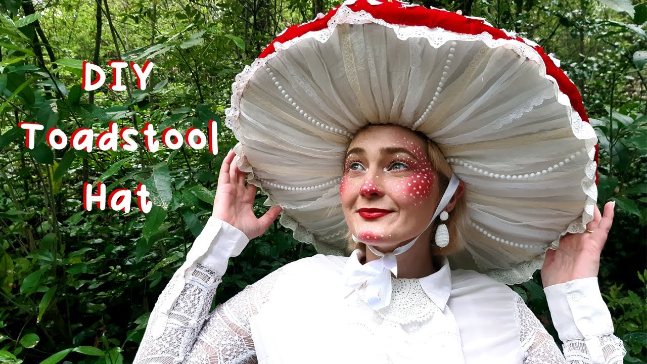 How to Make a Toadstool Hat / DIY Mushroom Hat Halloween Costume