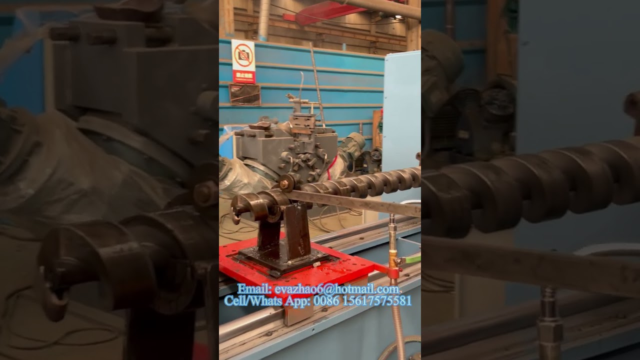 Auger Flight Mould Forming Machine, Spiral Flight Making Machine #screwconveyor #auger #machine
