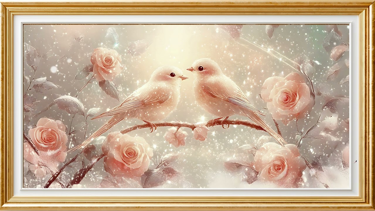 Falling Petals: 4K Romantic Art with Gentle Petal Animation for Valentine&rsquo;s Day |  Frame TV Ar 🌸💖